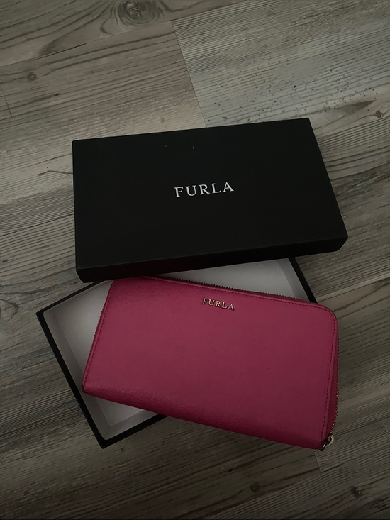 Furla Handbags - Furla Fuchsia Zip-Around Leather Wallet